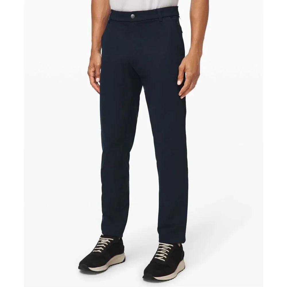 Lululemon Commission Pant Classic Warpstreme 33.5” True Navy Trousers Size 34T